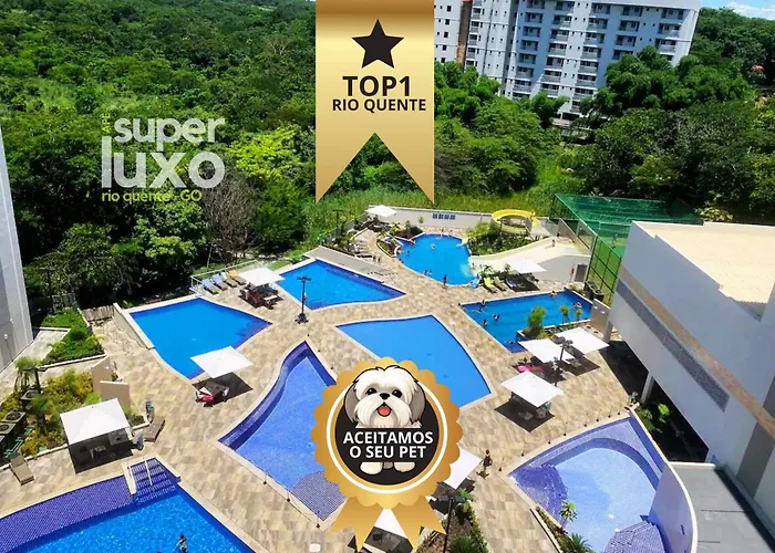Flat Super Luxo - Rio Quente - Acesso Ao Rio
